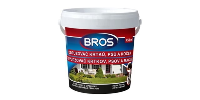 BROS – odpuz. krtků, psů, koček 350 ml +100 ml EXTRA                                                                                                                                                                                                      